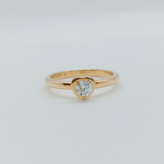 Cartier Damiant Heart Diamond Ring Size 47