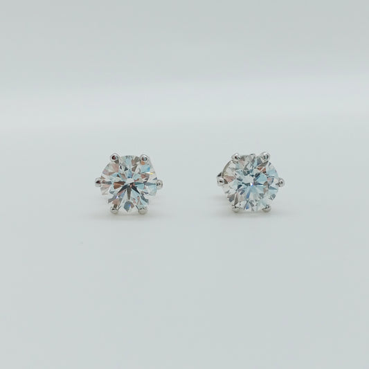 No Brand Stud Diamond Earring 1.50ct Each