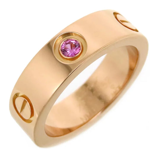 Cartier Love Ring Pink Sapphire Size 52