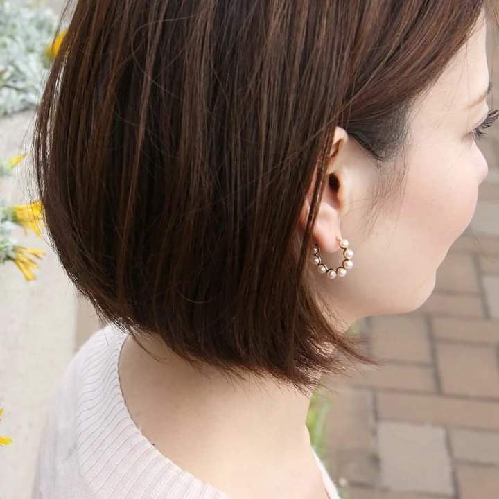 Blooming Akoya Pearl Hoop Earring