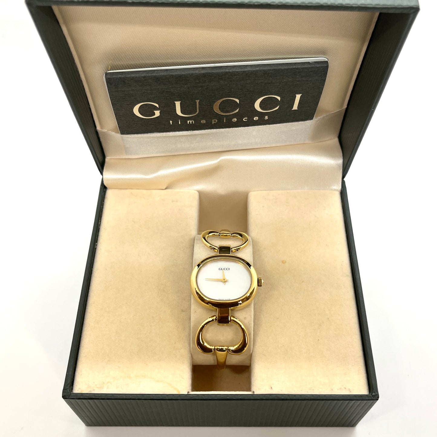 Gucci 1600 Gold Mother of Pearl Dial