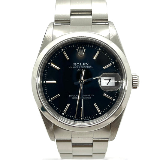 Rolex Oyster Perpetual Date 34mm Black Dial