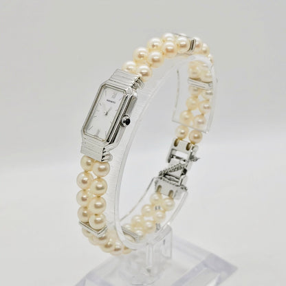 Mikimoto Pearl Bracelet Watch MOP