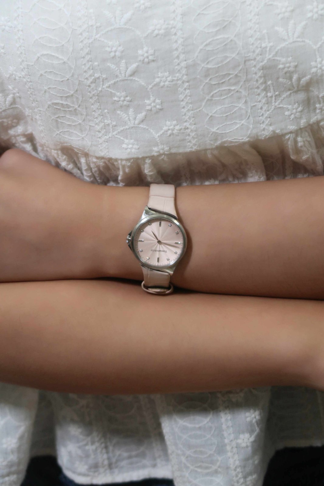 Tiffany Metro 2 8P Diamonds Pink Dial