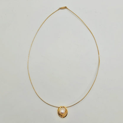 Mikimoto Akoya Pearl Omega Chain Necklace