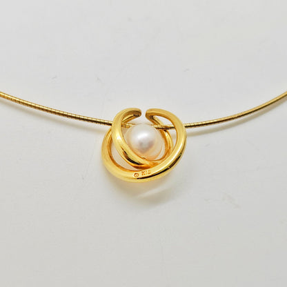 Mikimoto Akoya Pearl Omega Chain Necklace
