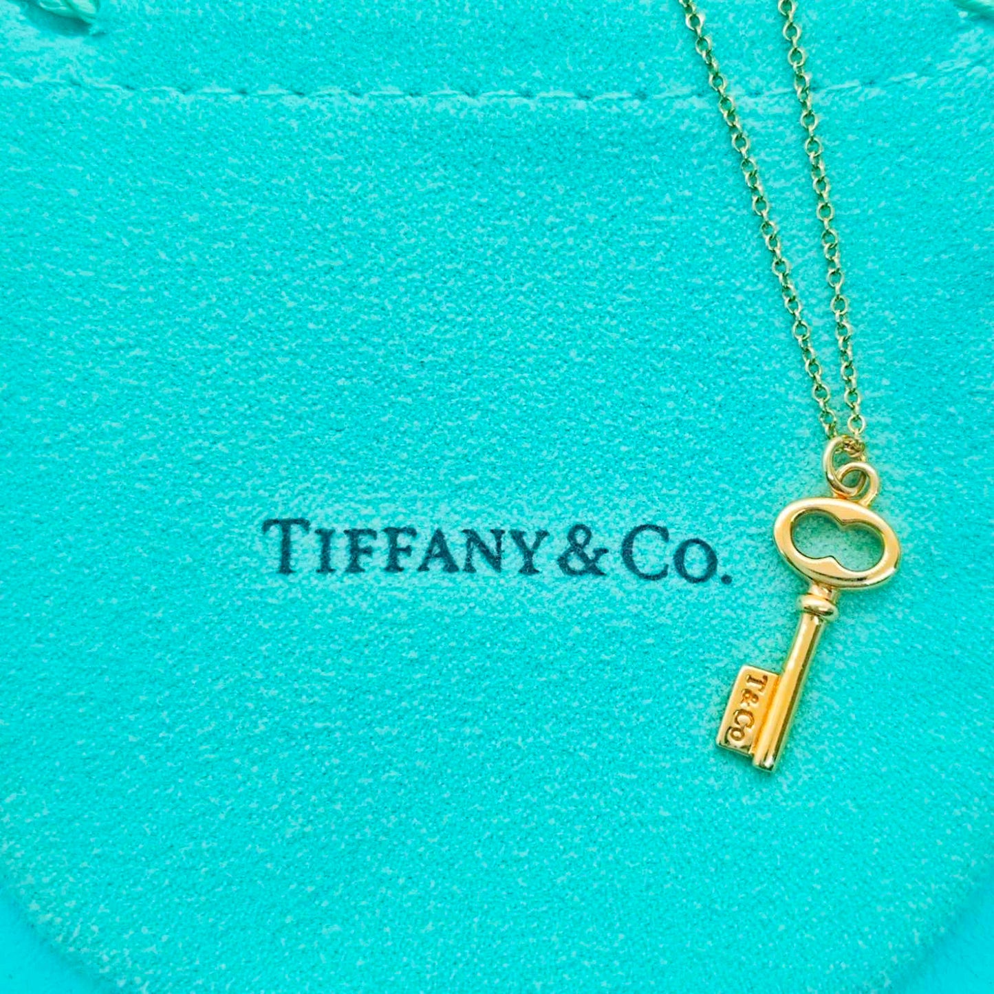 Tiffany & Co. Small Key Heart Necklace