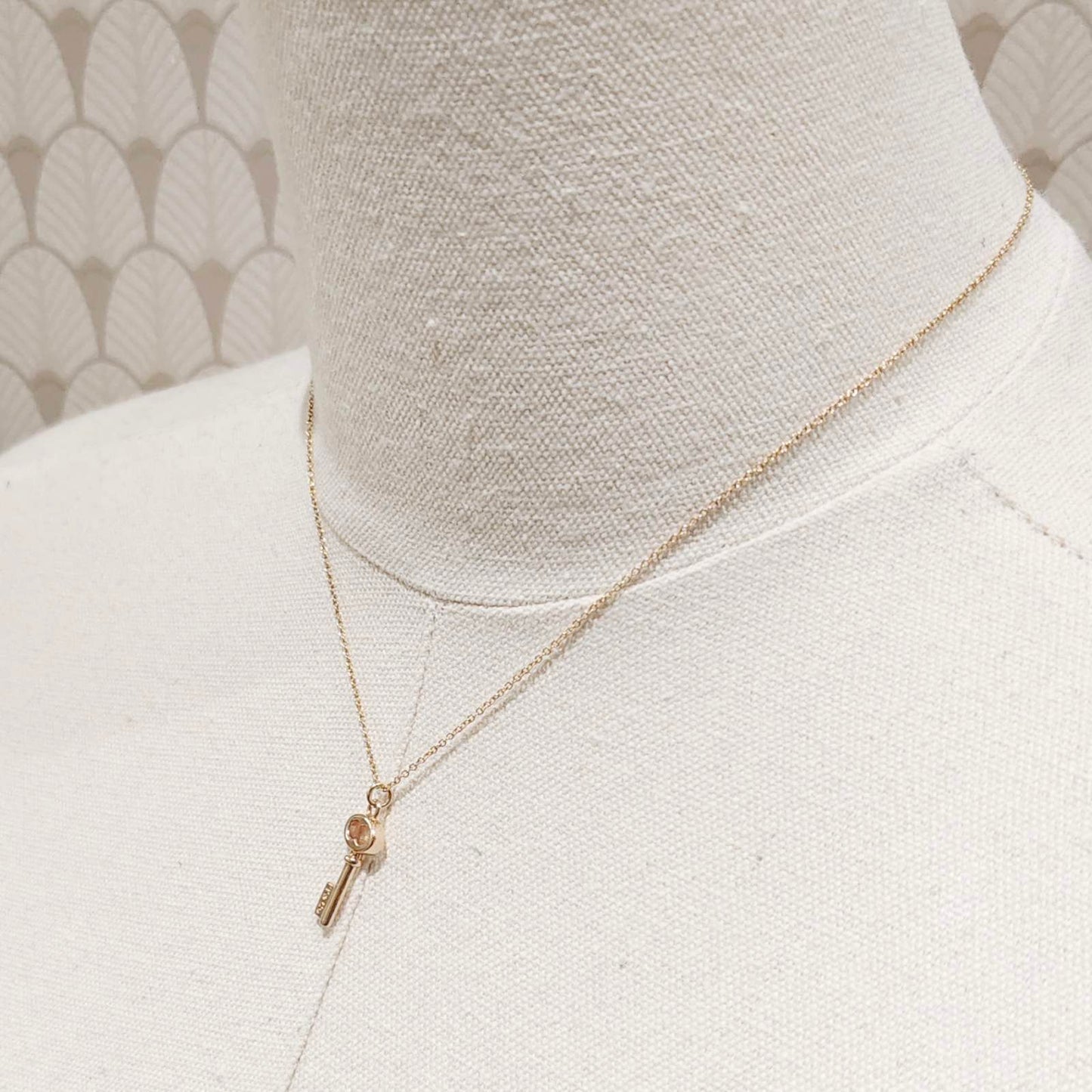 Tiffany & Co. Small Key Heart Necklace