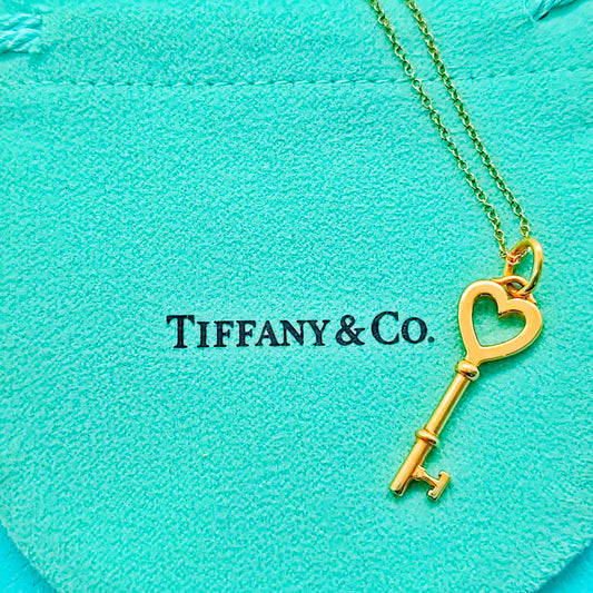 Tiffany & Co. Large Key Heart  Necklace