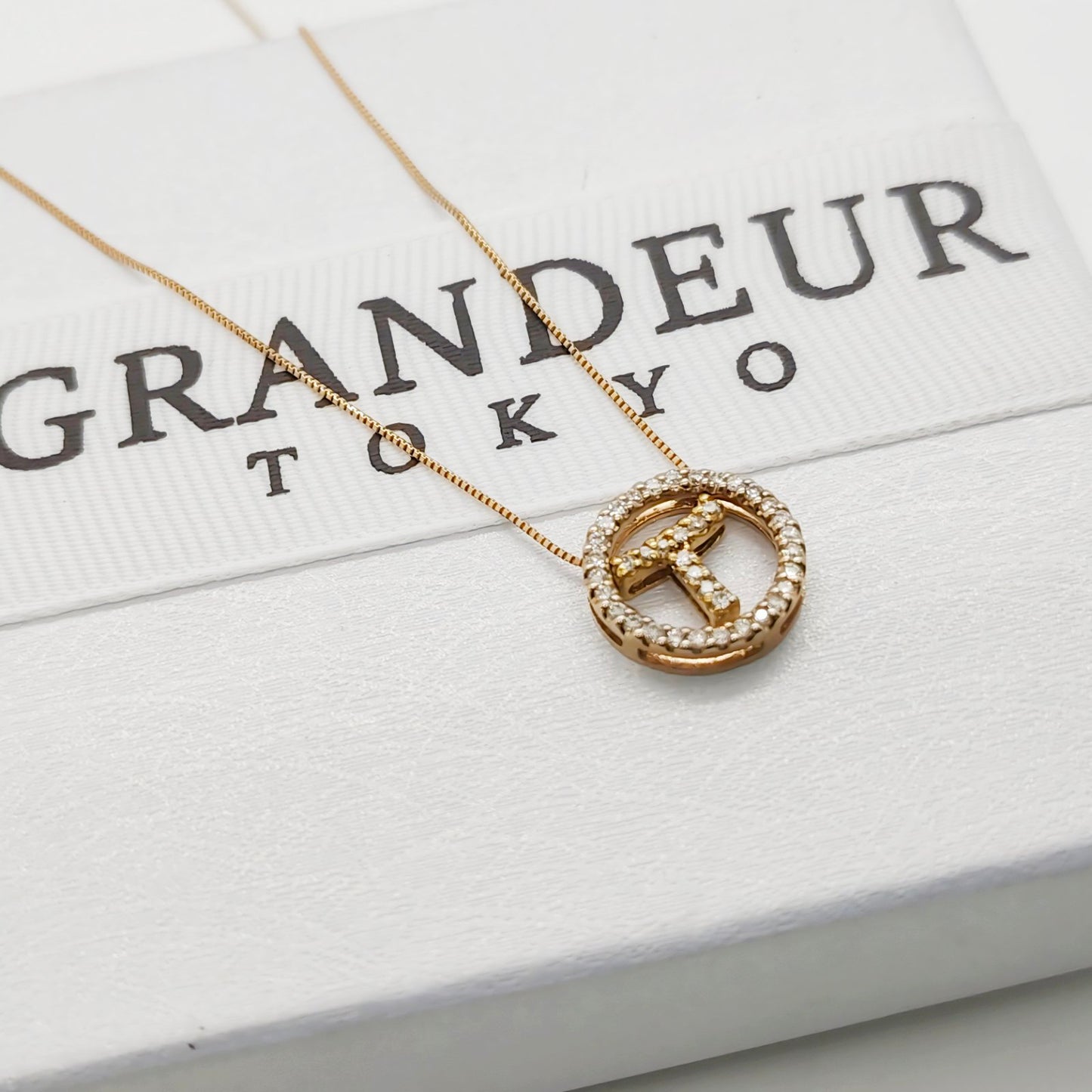 Take Up T Necklace w/ Diamonds