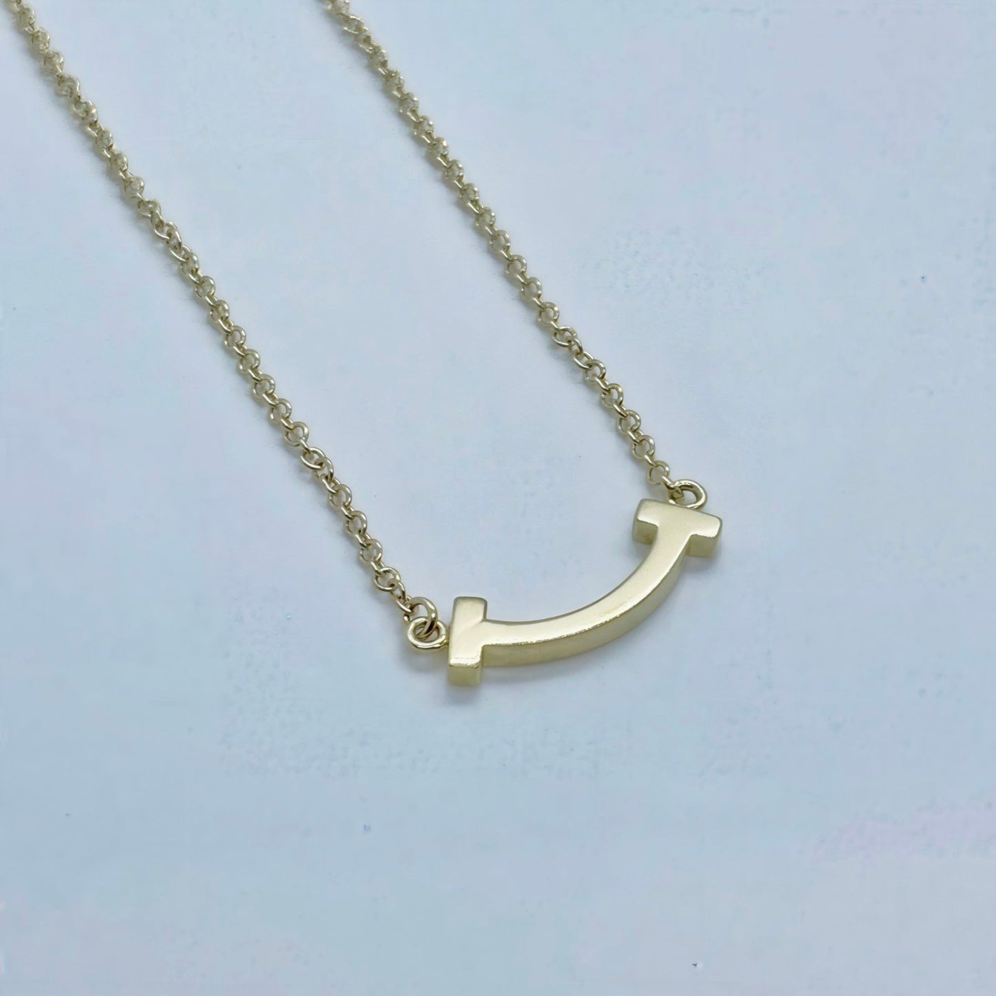 Tiffany & Co. T Smile Mini Necklace (K18YG)