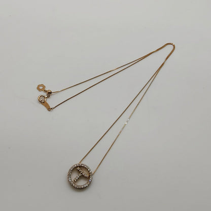 Take Up T Necklace w/ Diamonds