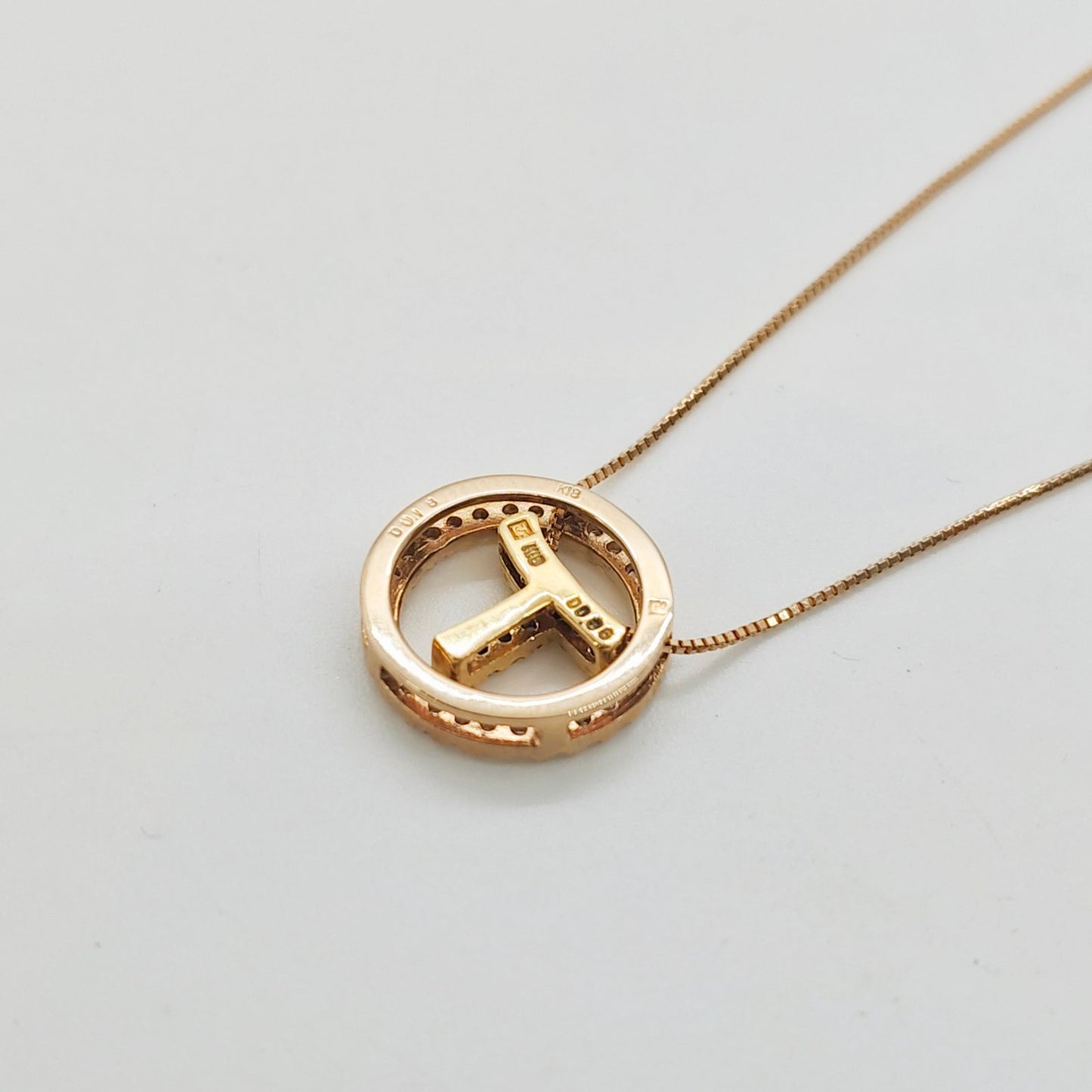 Take Up T Necklace w/ Diamonds