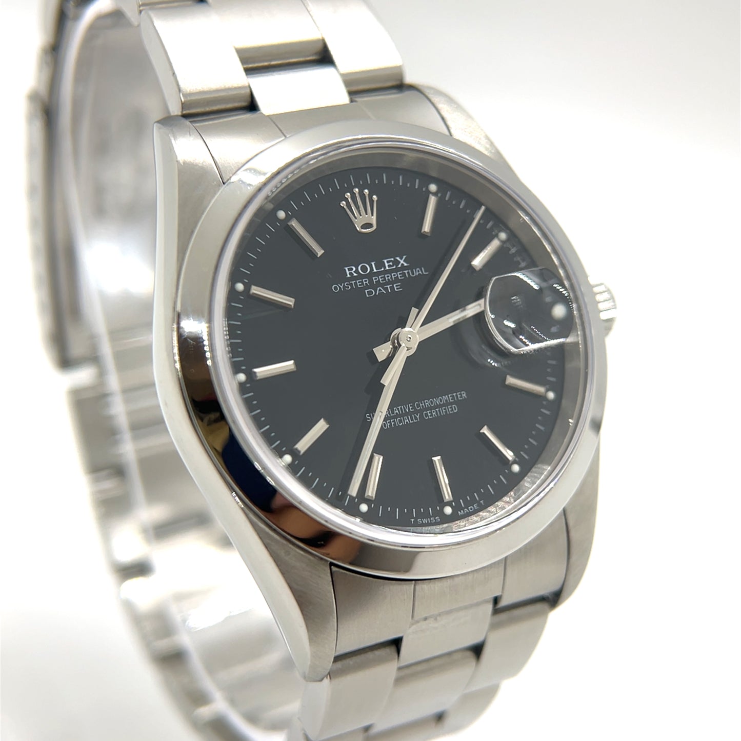 Rolex Oyster Perpetual Date 34mm Black Dial