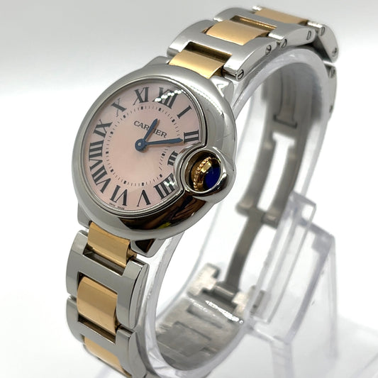 Ballon Bleu Two Tone Rose Gold/Steel Pink Dial