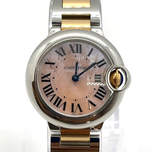 Ballon Bleu Two Tone Rose Gold/Steel Pink Dial