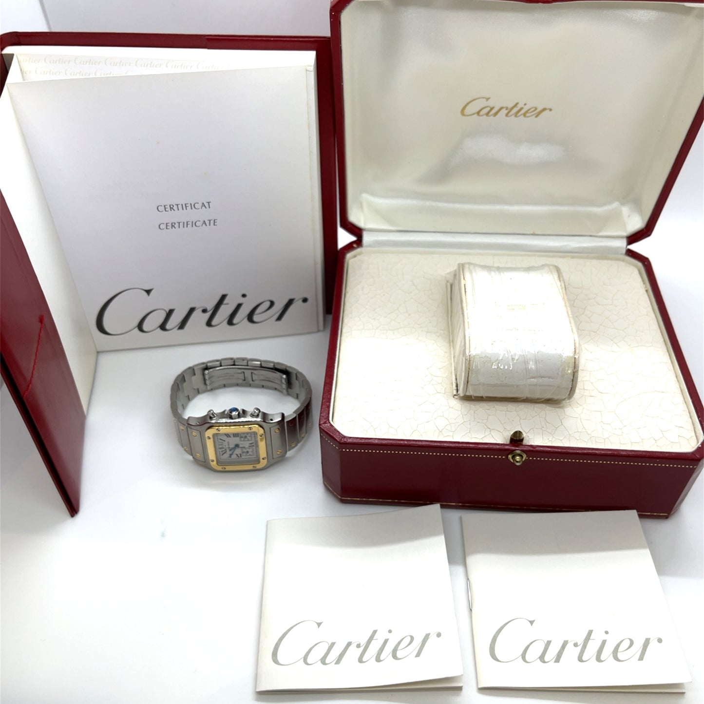 Cartier Santos Galbee Chronoflex Chronograph