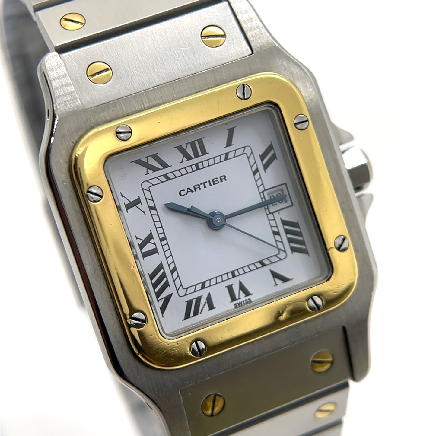 Cartier Santos Carree LM 29mm 18k Yellow Gold &amp; Steel Automatic