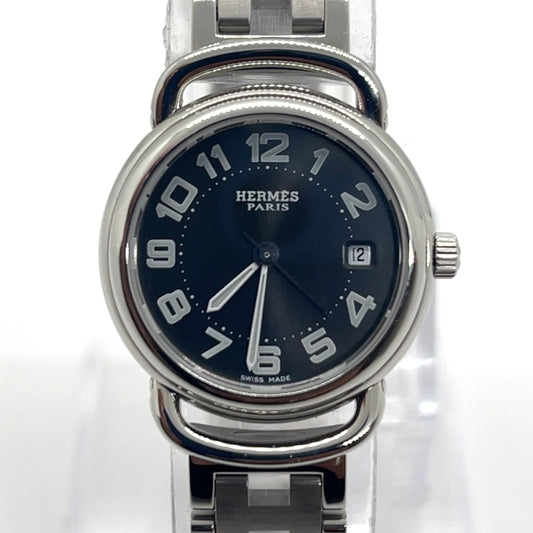 Hermes Pullman Black Dial Watch