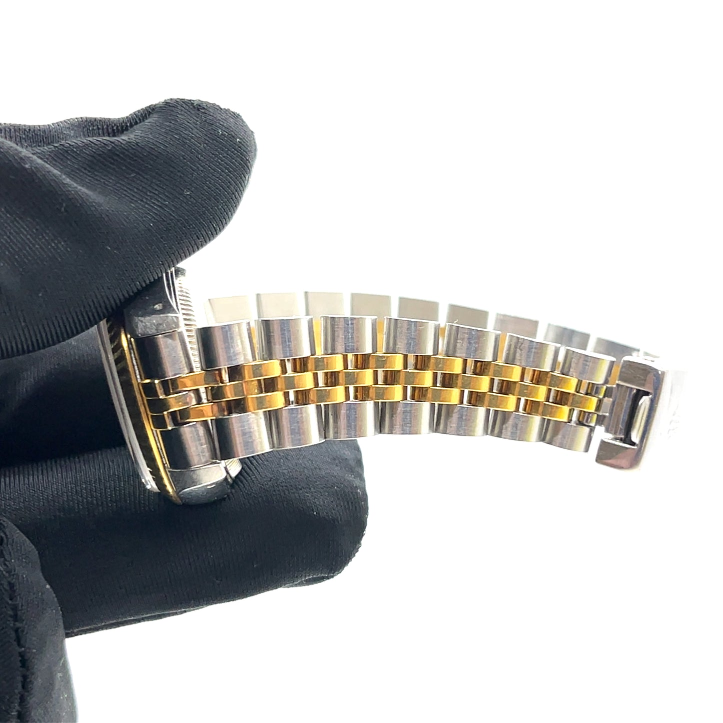 Datejust Yellow Gold/Steel Ladies Diamond Champagne Dial