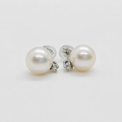 Akoya Pearl 1P Diamond Earring