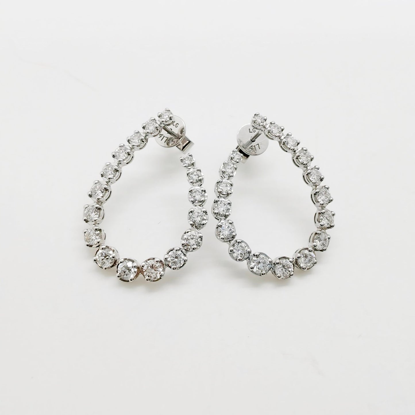 LAB Tear Drop Diamond Earring