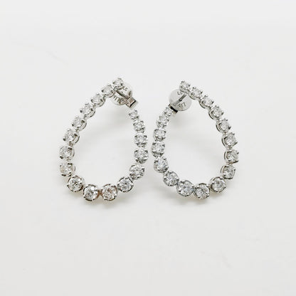 LAB Tear Drop Diamond Earring