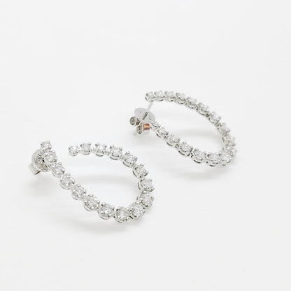 LAB Tear Drop Diamond Earring