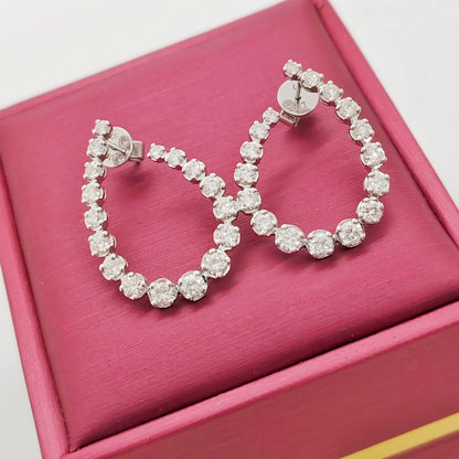 LAB Tear Drop Diamond Earring