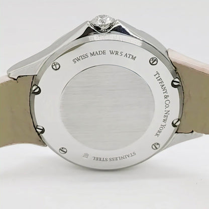 Tiffany Metro 2 8P Diamonds Pink Dial