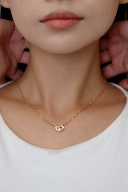 Cartier C Heart Diamond Necklace