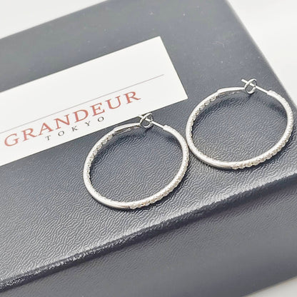 Diamond Hoop Earrings