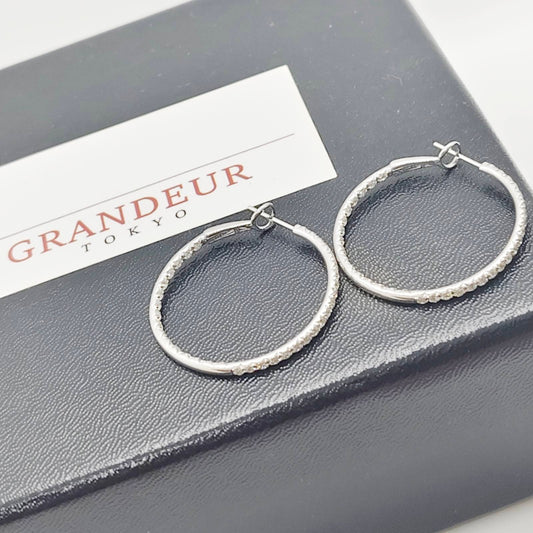 Diamond Hoop Earrings