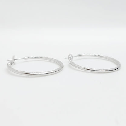 Diamond Hoop Earrings