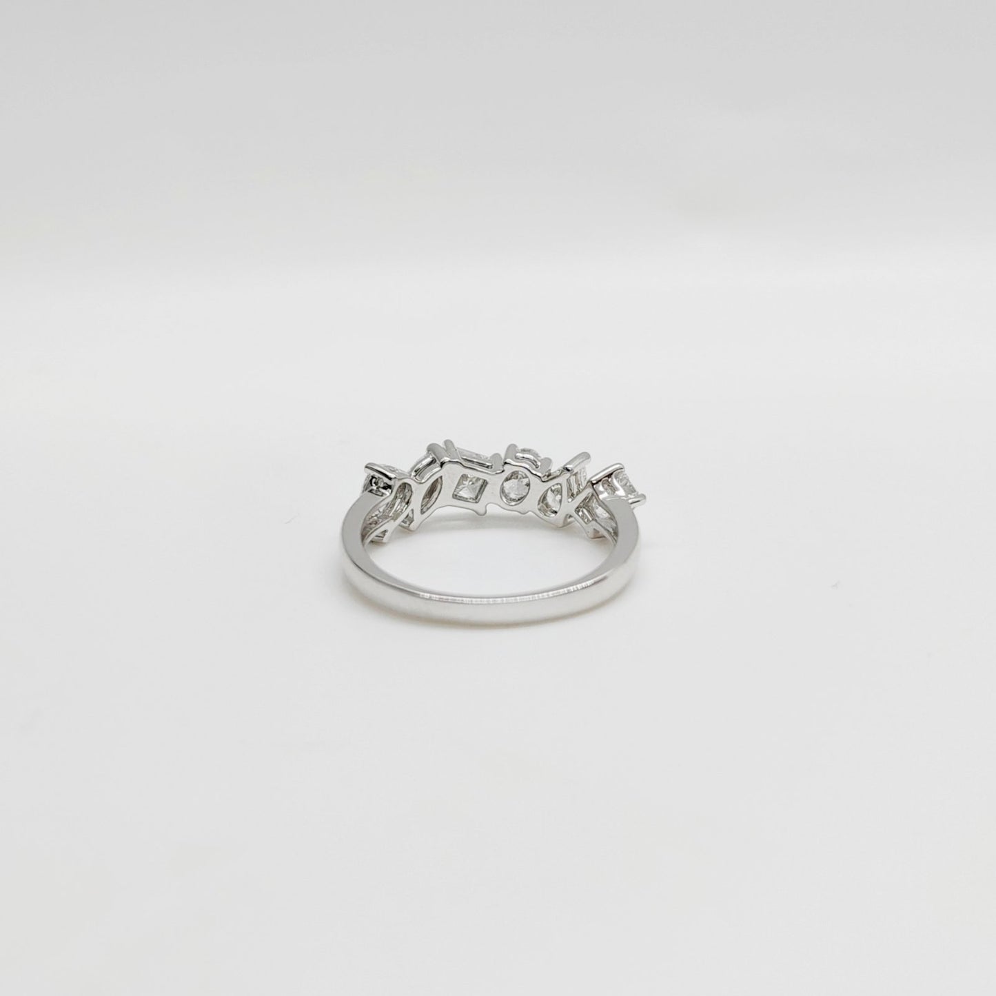 LAB Multi Shaped Semi Eternity Ring