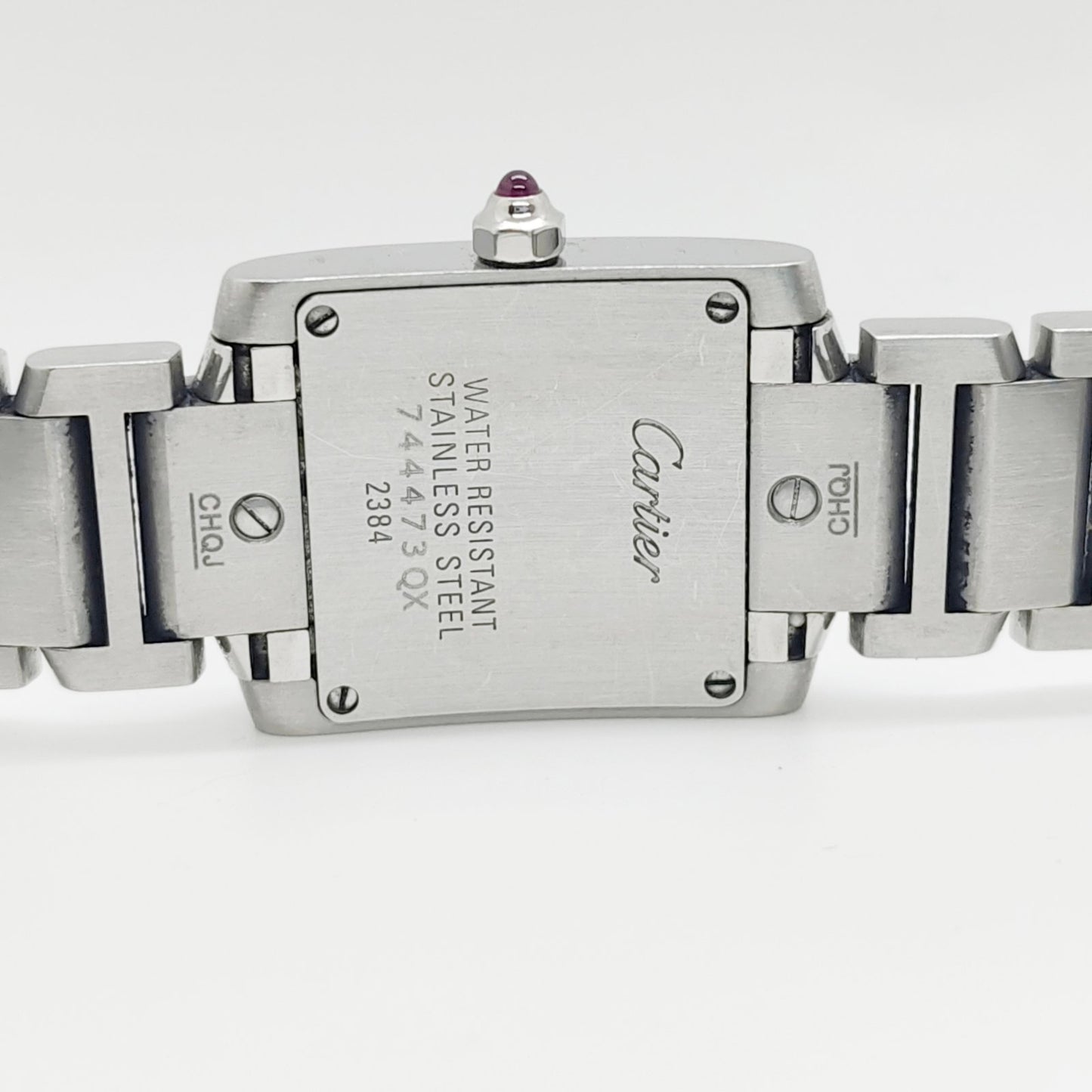 Cartier Tank Francaise Pink MOP Dial SM