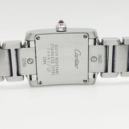 Cartier Tank Francaise Pink MOP Dial SM