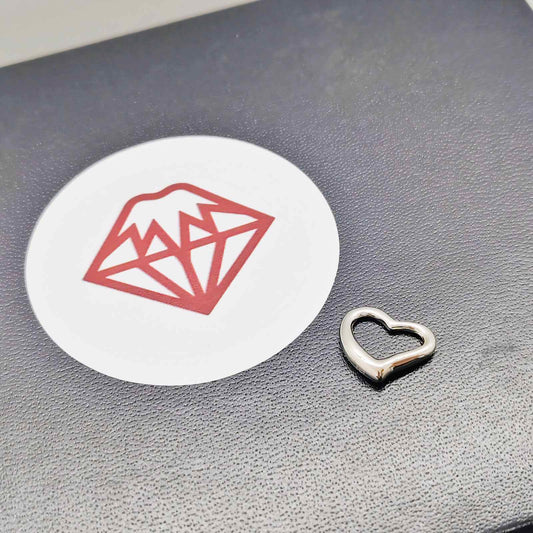 Open Heart Pendant Charm