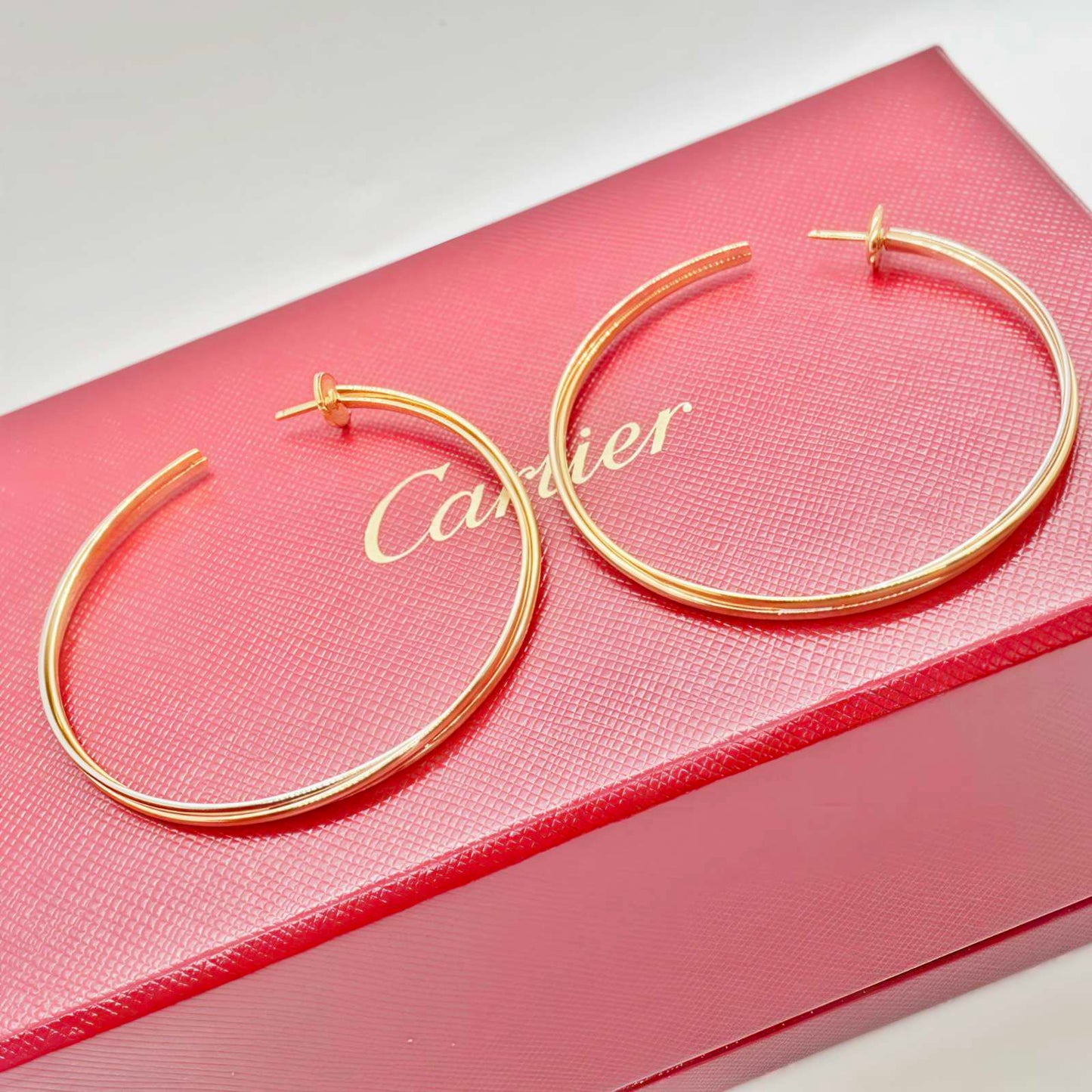 Cartier Trinity Large Hoop Earrings