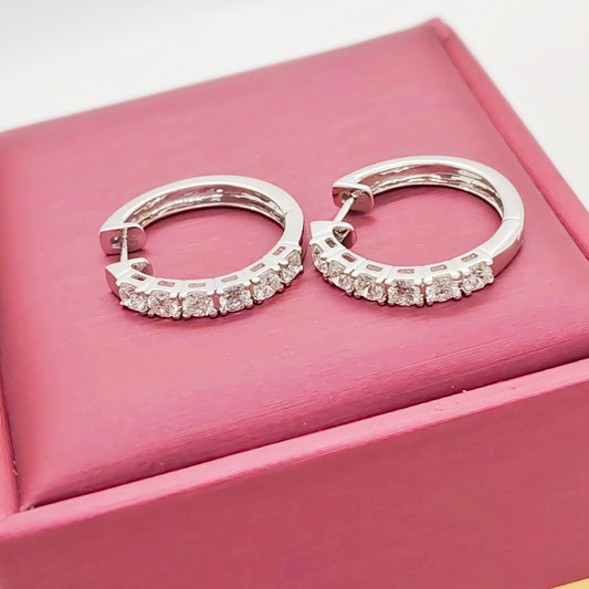 LAB Hoops Half Eternity Earring