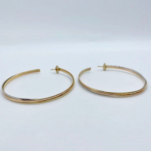 Cartier Trinity Large Hoop Earrings