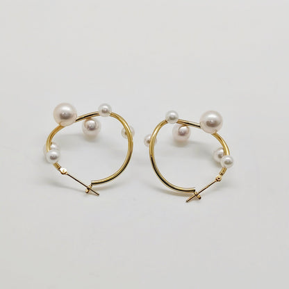 Akoya Hoop Earring