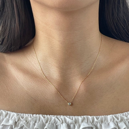 Tiffany Yard 0.12 Carat Necklace