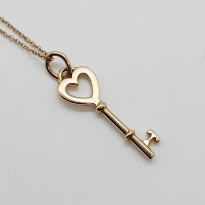 Tiffany & Co. Large Key Heart  Necklace