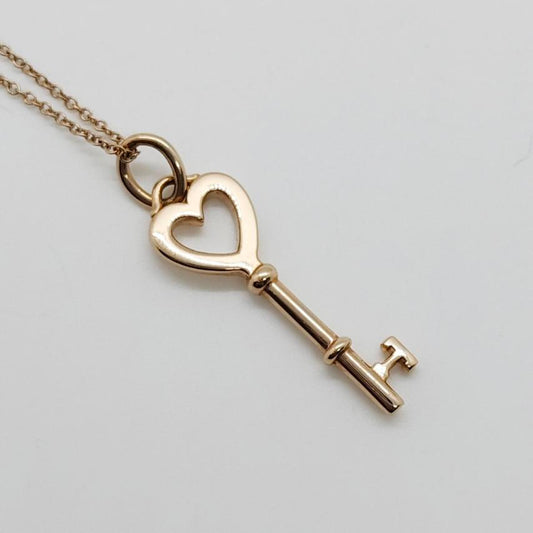 Tiffany & Co. Large Key Heart  Necklace