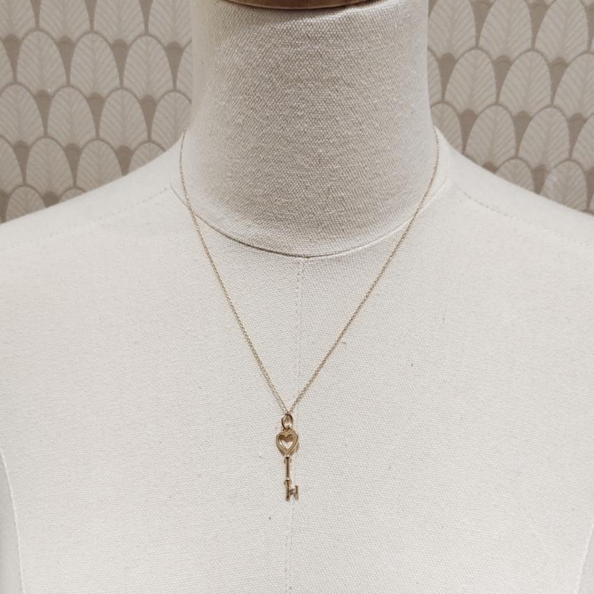 Tiffany & Co. Large Key Heart  Necklace