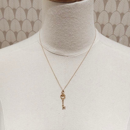 Tiffany & Co. Large Key Heart  Necklace