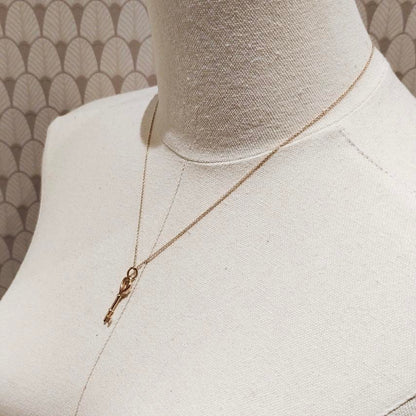 Tiffany & Co. Large Key Heart  Necklace