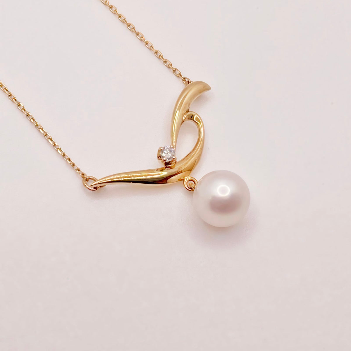 Mikimoto Pearl Diamond Necklace