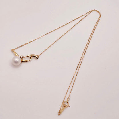 Mikimoto Pearl Diamond Necklace